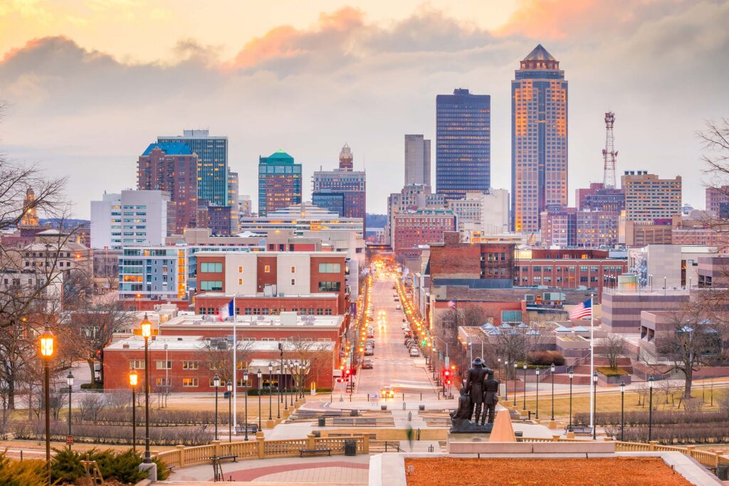 Des moines, Iowa skyline CZB