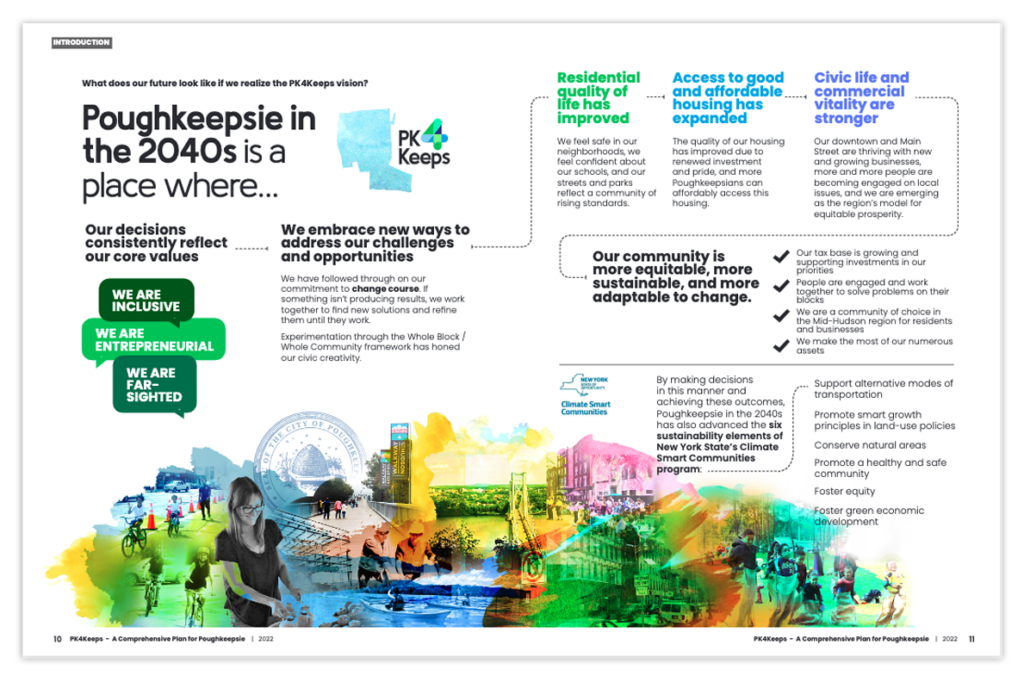 Pages from the Poughkeepsie, NY Comprehensive Plan